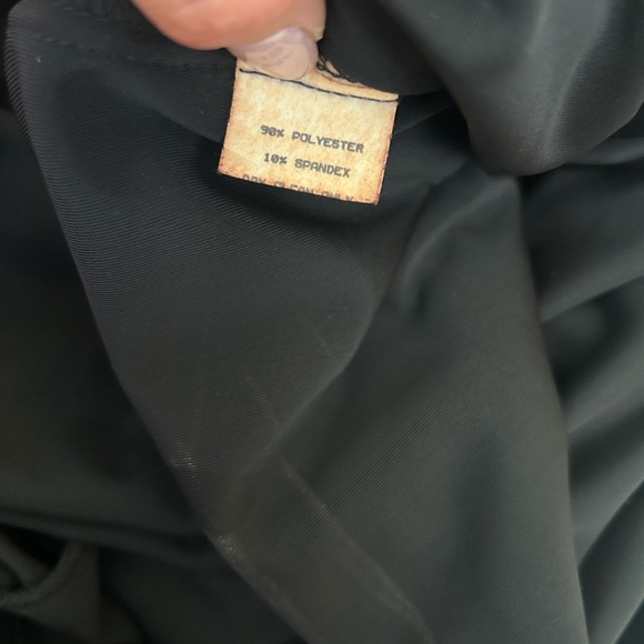 Double D Ranch RARE Black Velvet Long Sleeve Mockneck Maxi Dress Sz XS - Picture 9 of 10